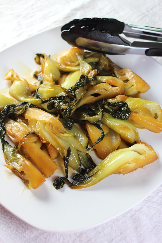 Sweet and Sour Baby Bok Choy